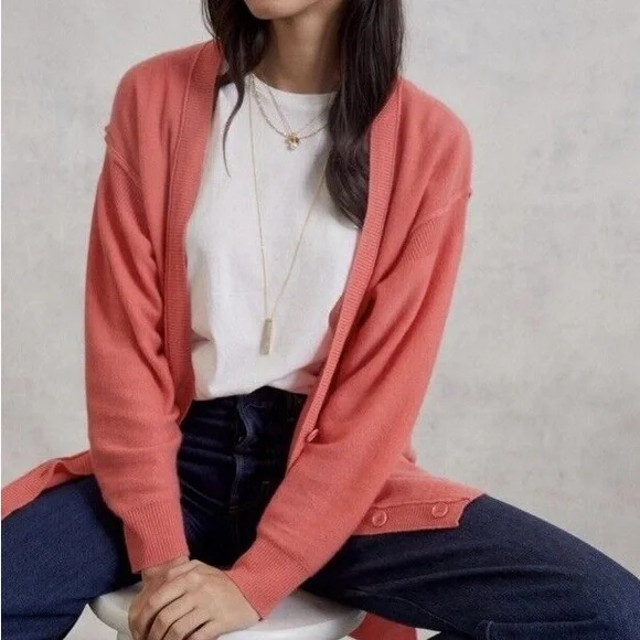 Anthropologie CASHMERE PILCRO KELLY OVERSIZED CARDIGAN - Picture 2 of 9